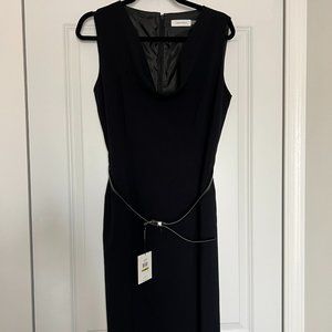 Calvin Klein Navy Sheath Dress  Sz 14